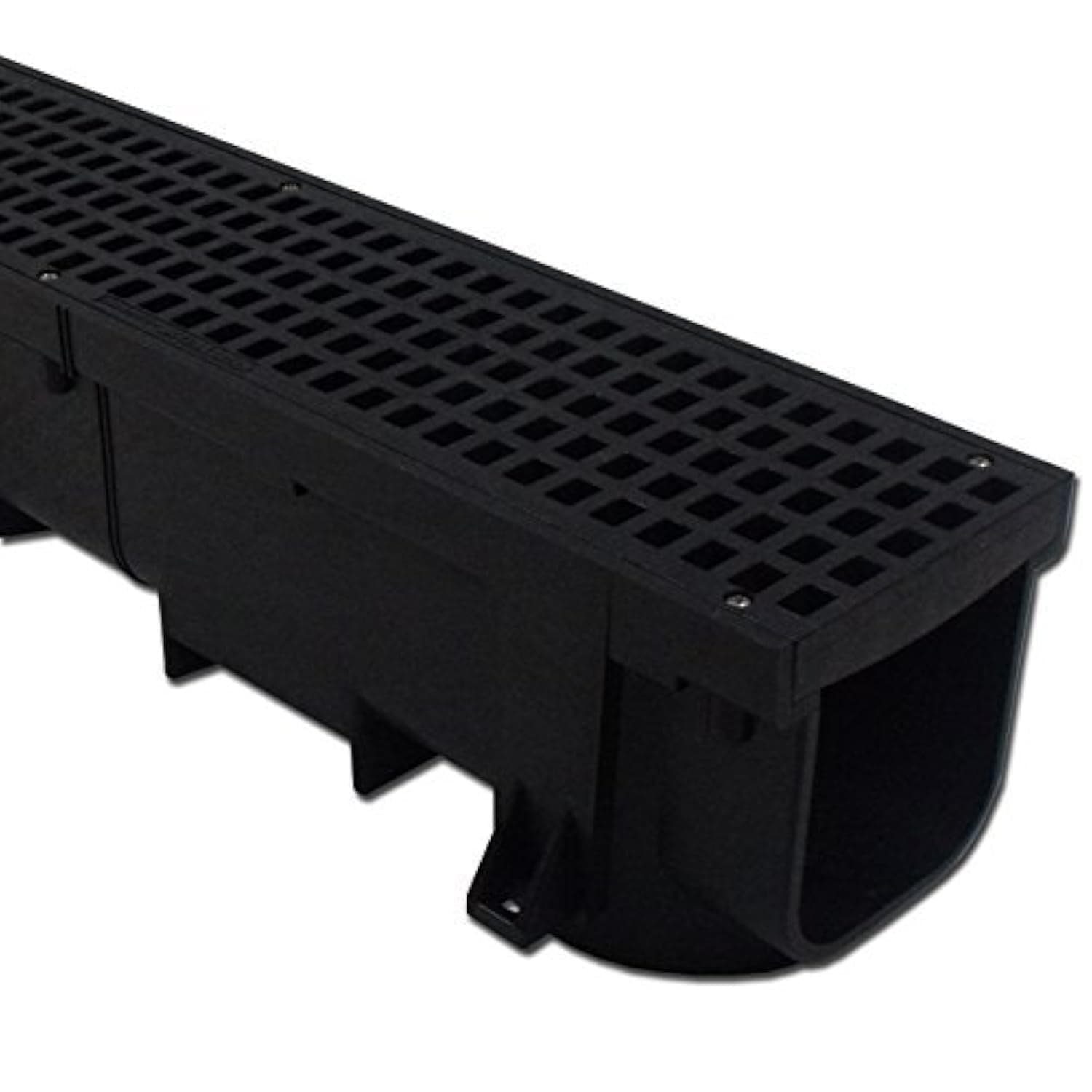 Polylok Heavy Duty 4ft Trench Drain & Grate - Black