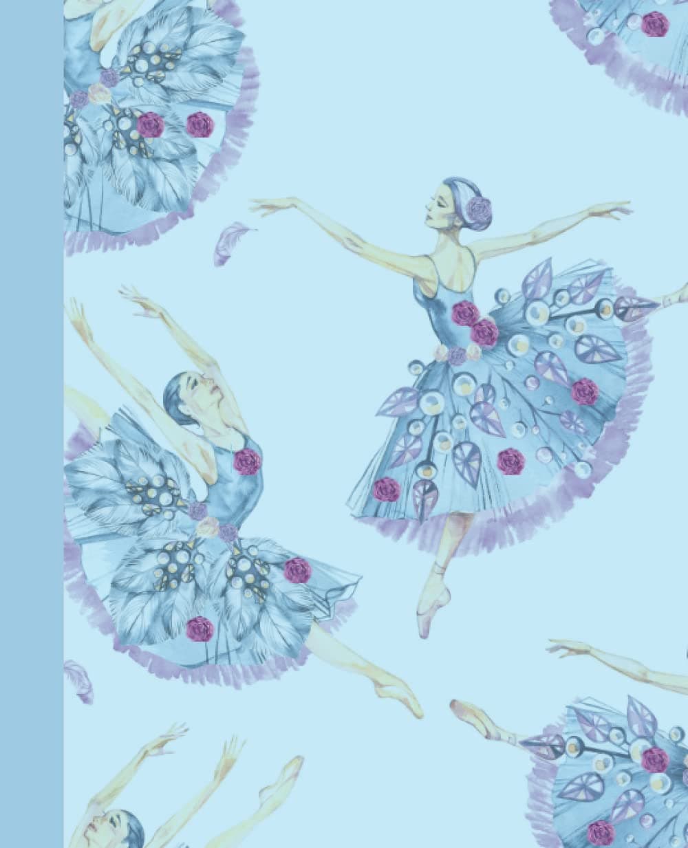 The Dance of the Sugar Plum Fairy Composition Notebook; Nutcracker Ballet Notebook Journal in Sea Blue; 120 College Ruled Pages: for Kids, Girls, ... Adults, or Anyone who Loves the Ballet