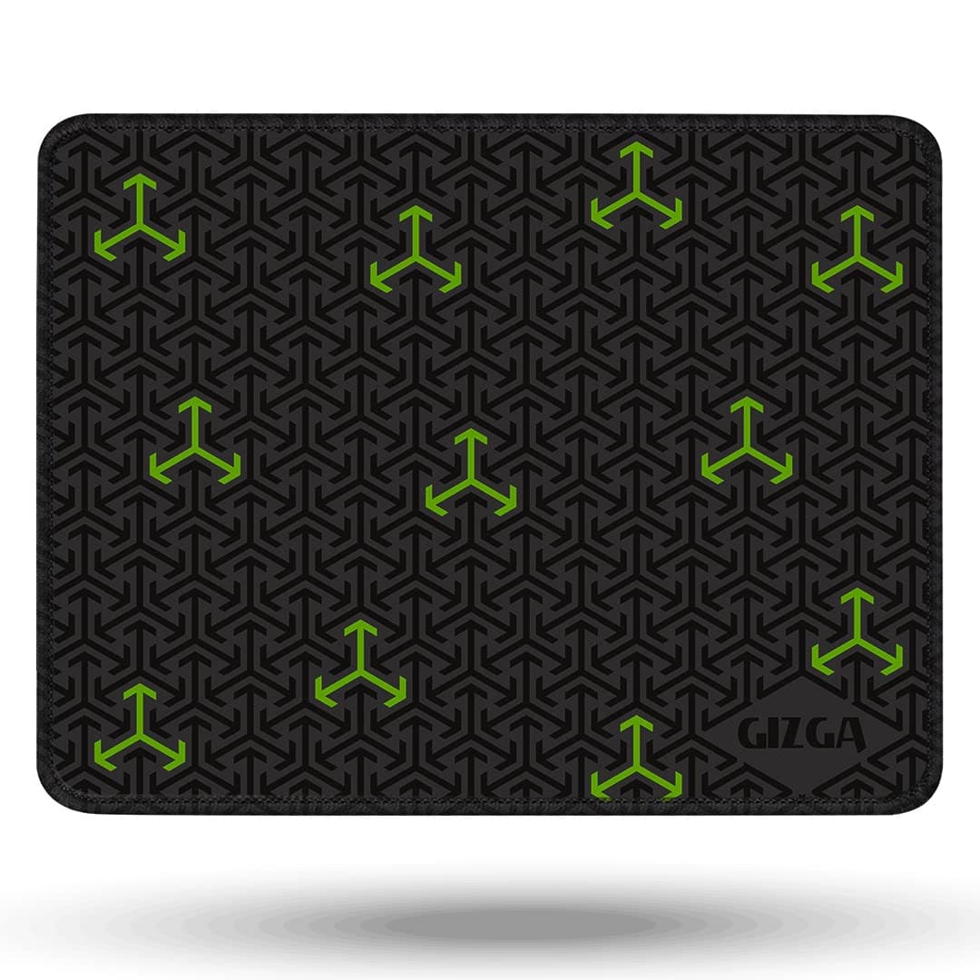 Gizga Essentials Extended Mouse Pad/Gaming Mouse Pad/Desk Mat|Has Anti-Slip Rubber Base, Smooth Mouse Control, Mercerized Surface, Antifray Stitched Embroidery Edges|For Office Home (44 x 35 cm)