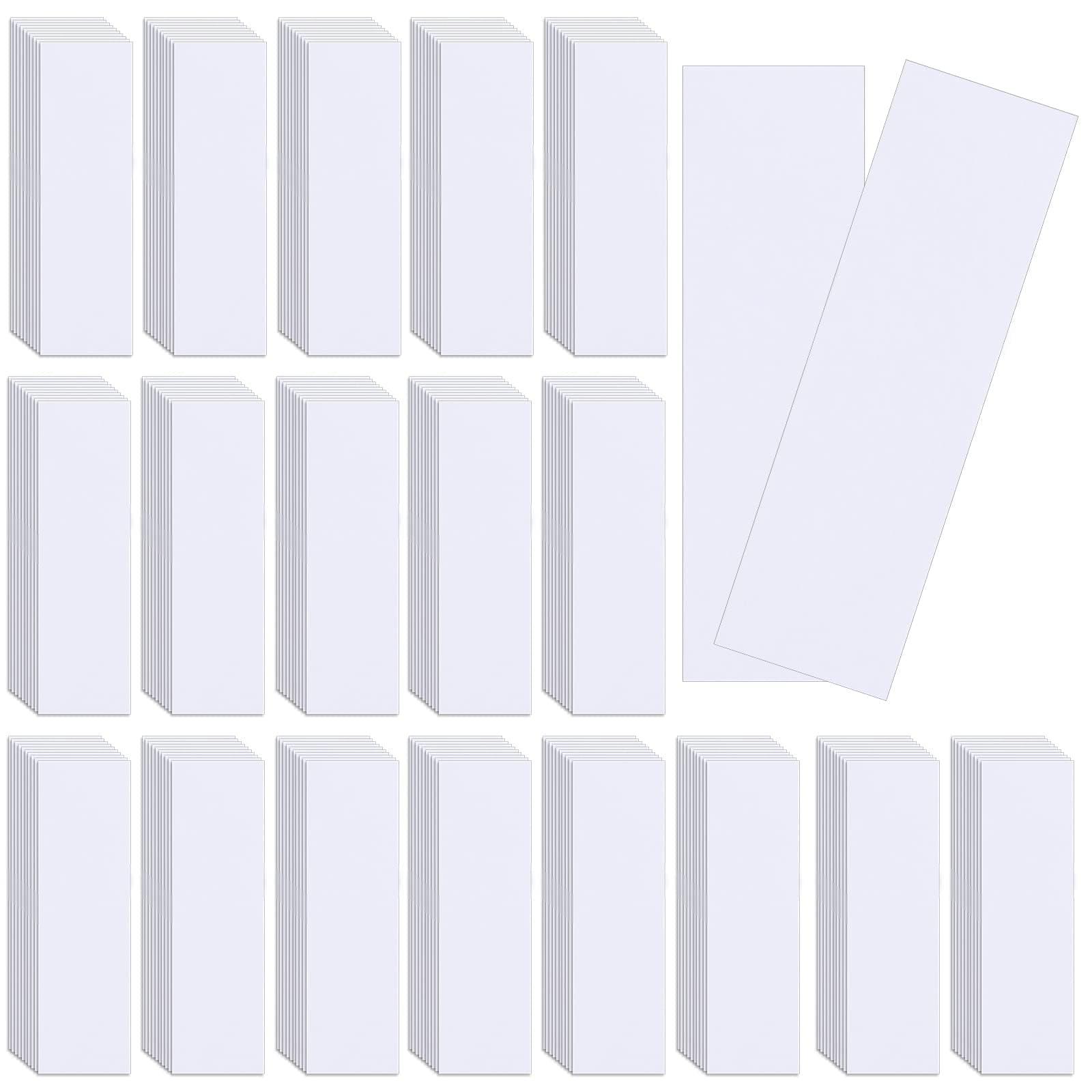 Landhoow 200 Pcs Perfume Essential Oils Tester White Test Strips Testing Perfume Paper Strips Perfume Testers Strips for Essential Oil Scent Fragrance Widened 3.94 x 1.18 Inches