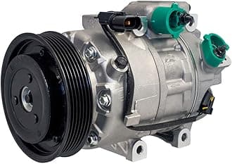 Denso 471-6061 New AC Compressor with Clutch, 1 Pack