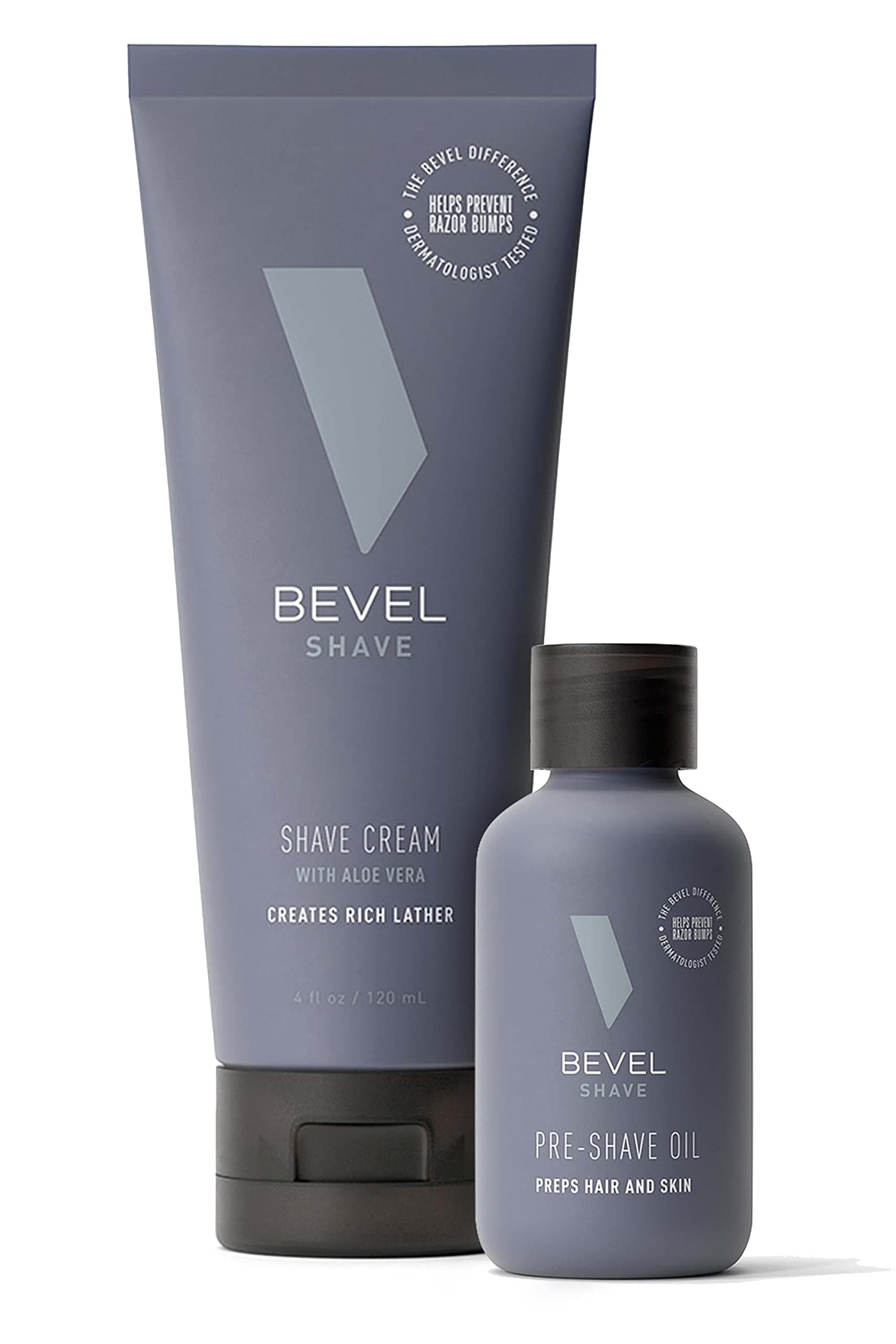 Shave Cream & Pre Shave Oil Bundle - Includes Shaving Cream for Men & Priming Oil, Clinically Tested to Reduce Skin Irritation and Prevent Razor Bumps