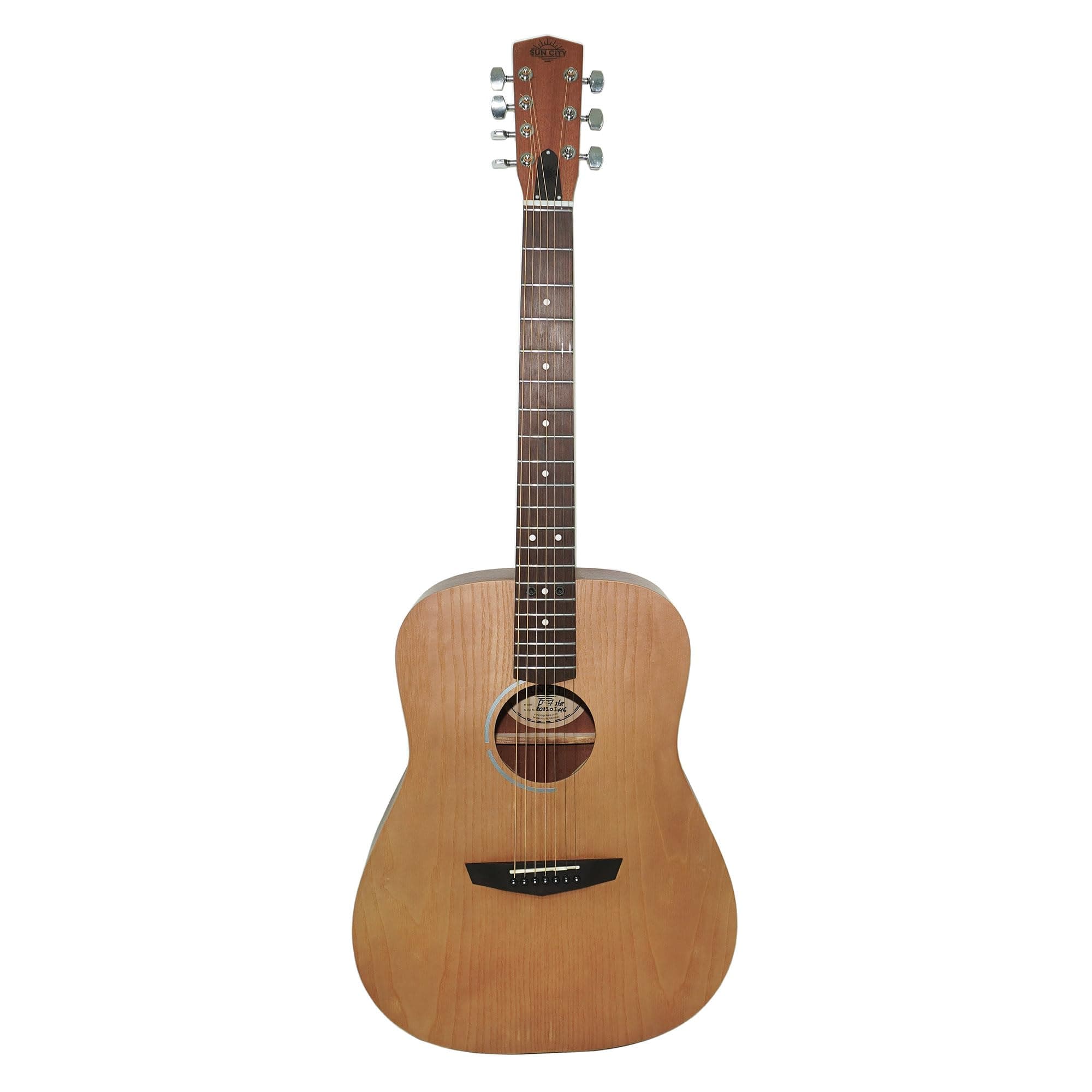 New Acoustic Guitar Seven 7 Strings, Classic Dreadnought Guitar, made in Ukraine by Trembita SunCity Light Natural Wood!