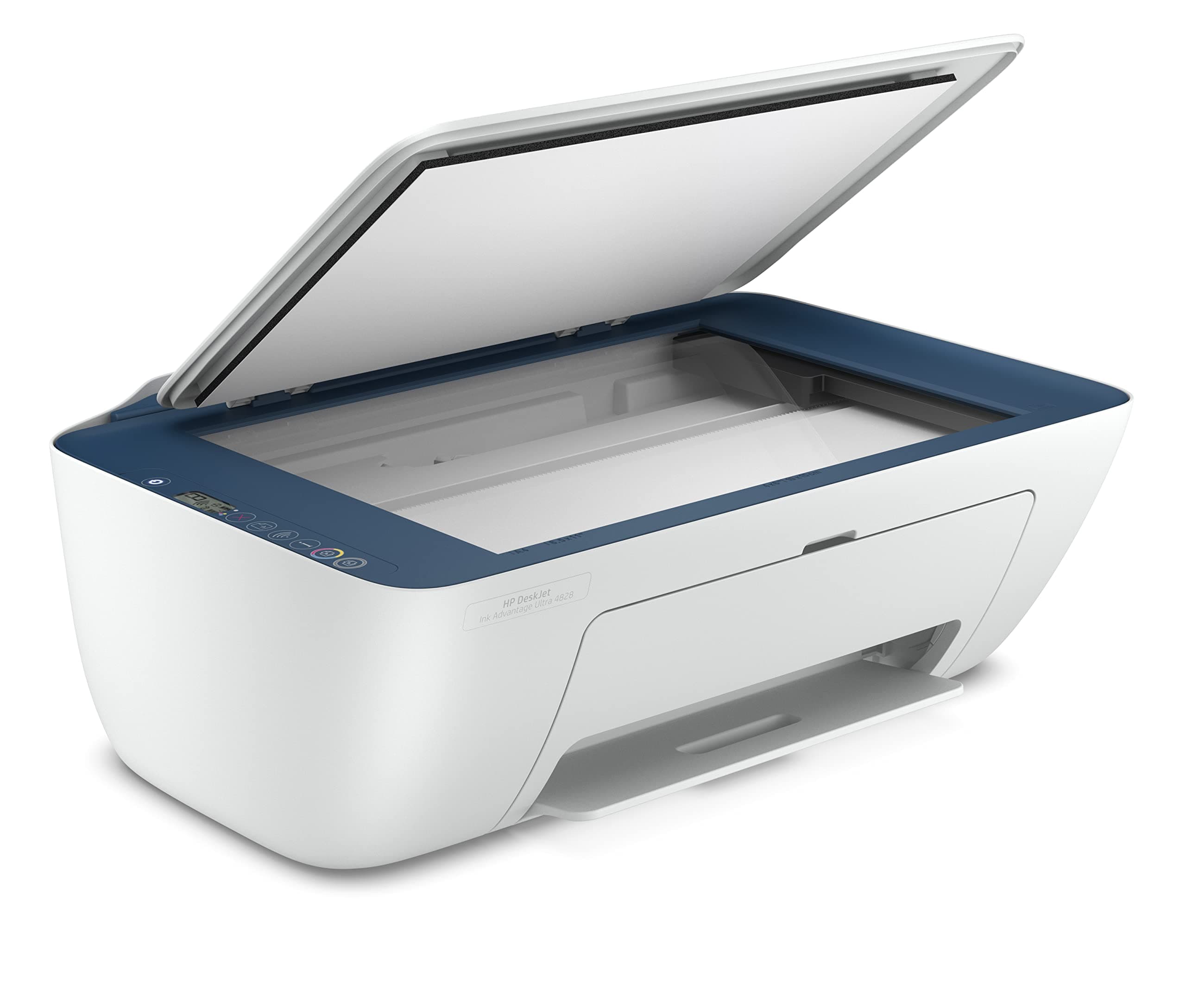 HP DeskJet Ink Advantage Ultra 4828 All-in-One Printer wireless, Print, scan, copy, Auto Duplex Printing, White/Blue [25R76A], Standard