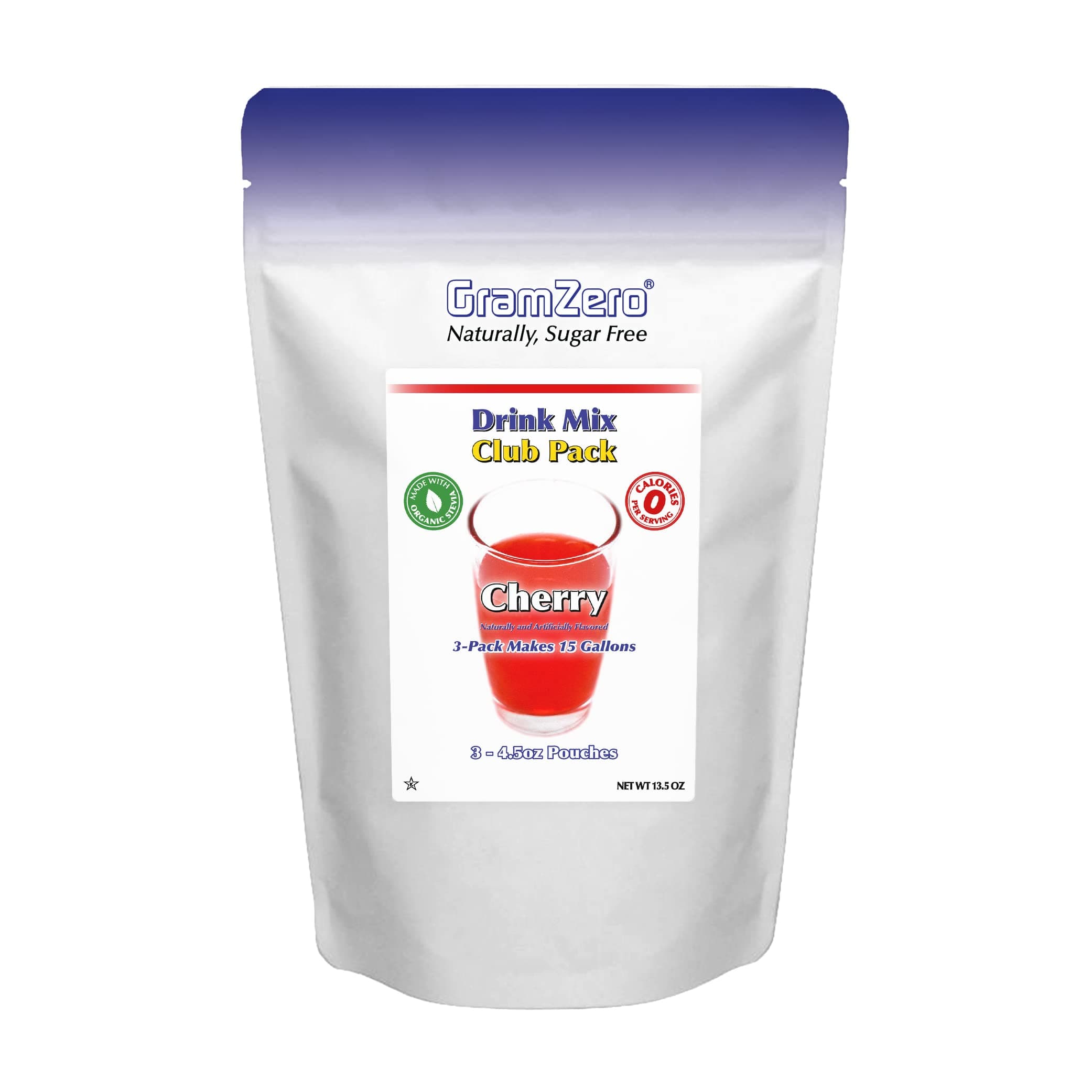 Cherry Zero Calorie Sugar Free Drink Mix, Great For Nutrition Club Loaded Teas, Stevia Sweetened
