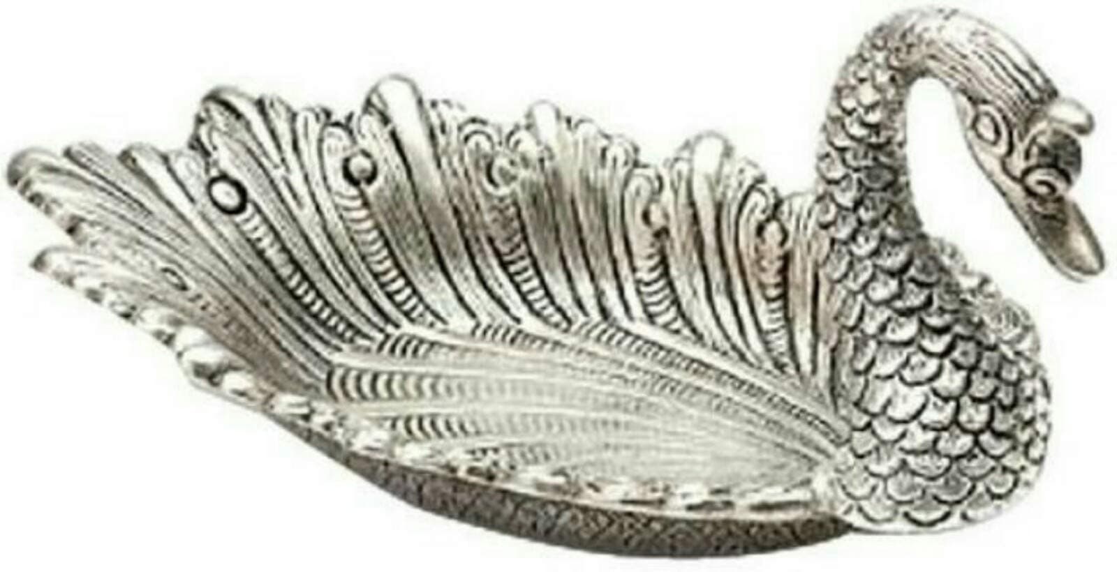 DECOR AND ART Metal Classic Dry Fruit Tray (Silver)