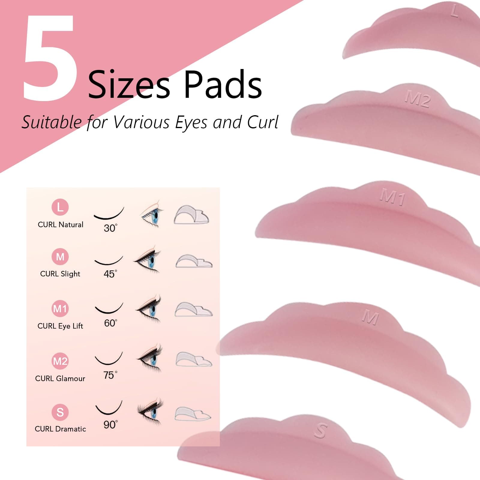 Libeauty Lash Lift Kit, Eyelash Perming Kit, Quick Eyelash Lift Kit in Airless Pump Bottles, Includes All Tools and Detailed Instructions, Lash Curling for Salon and Home Use