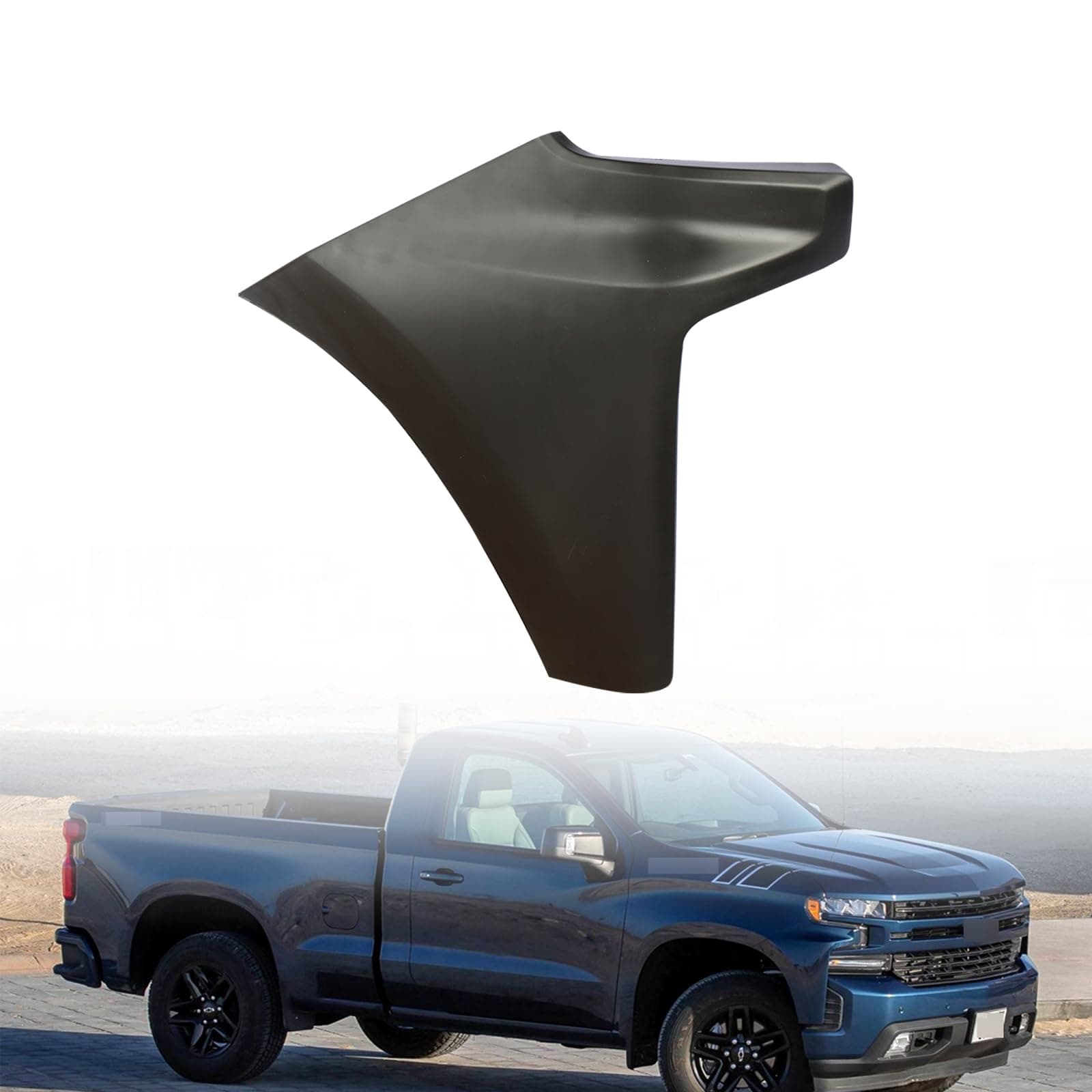 Silverado Right bumper end cap - Passenger Side Front Bumper End Cap Extension Trim Replacement For 2019 2020 2021 2022 Chevy Silverado 1500