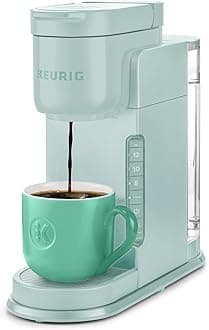 K-Express Single Serve K-Cup Pod Coffee Maker, 3 Brew Sizes, Strong Button Feature, 42oz Removable Reservoir, Mint