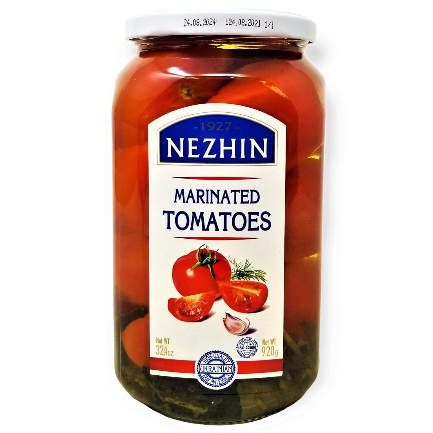 Nezhin Marinated Tomatoes, Made from Fresh, No Preservatives Added 920gr/32.4oz Pack of 1