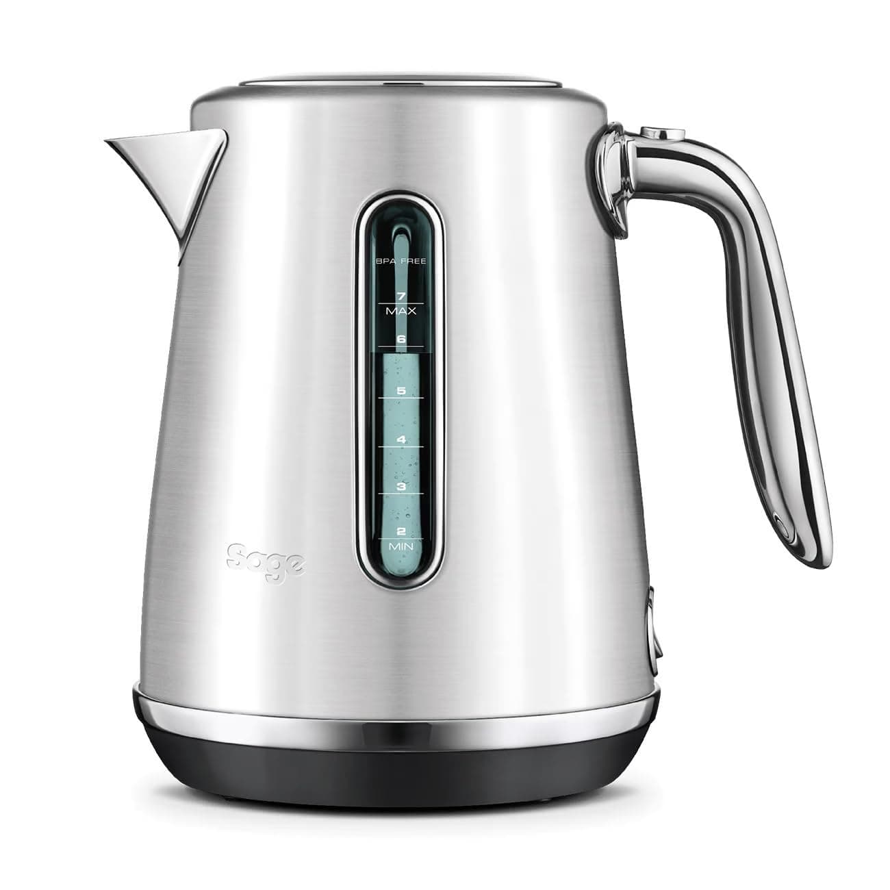 The Soft Top Luxe - 1.7L Quiet and Cordless Kettle with Splash Proof Lid, Fast Boil, 2400W, Brushed Stainless Steel - UAE Version, 2 Year Manufacturer Warranty