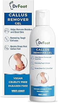 Dr Foot | Callus Remover for Feet | Callus Remover Gel | Feet Dead Skin Remover | Foot Cream for Cracked Heels | Foot Cleaner for Dead Skin | With Urea, Coconut Oil & Aloe Vera | For Men & Women