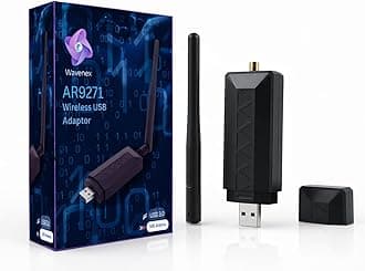 AR9271 USB WiFi Adapter 150Mbps 2.4GHz – Kali Linux & Linux Compatible Wireless USB Adapter with Monitor Mode & Packet Injection – High Gain External Antenna for Windows 11/10 PC