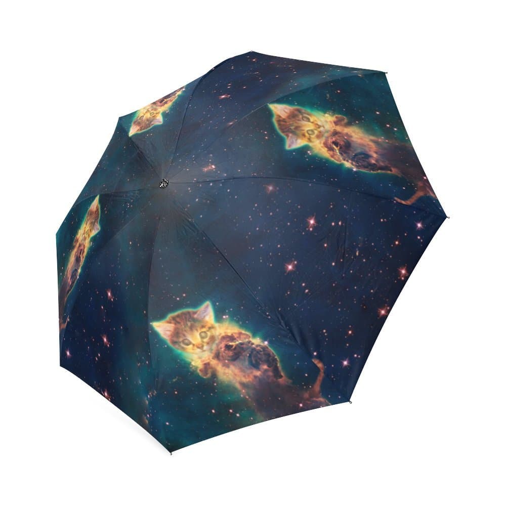 Galaxy Cat Folding Rain Umbrella/Parasol/Sun Umbrellas