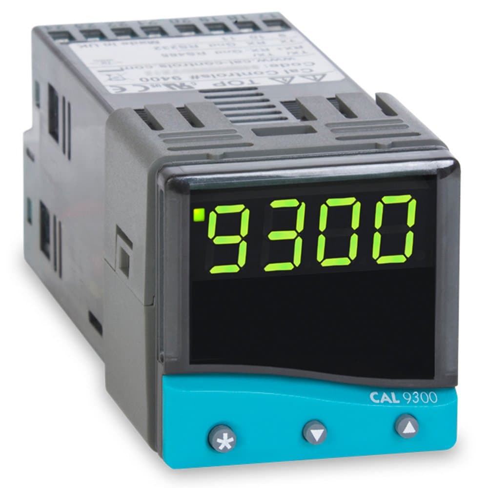 CAL Controls 930000000 CAL 9300 Series 1/16 DIN Temperature Controller, 100 to 240 VAC, SSR Driver and Relay Outputs