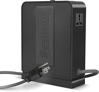 BESTRANS Step Up Transformer 110v to 220v, Heavy Duty 110v to 220v Converter 3000w Power Transformer, Step Up Voltage Converter with 2 Universal Outlets for 220V Asia Europe Appliance Use in US, Grey