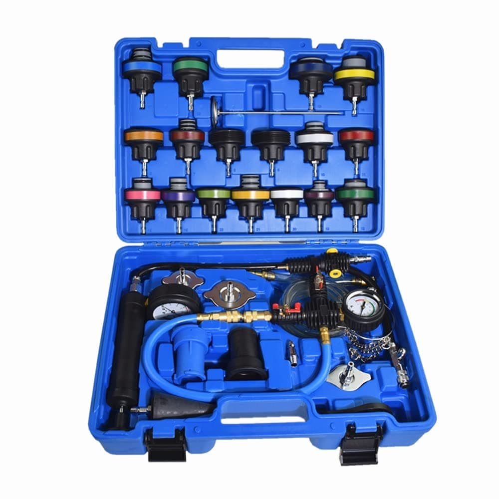 28PC Radiator Coolant Pressure Tester Kit, Cooling System Pressure Leak Tester, Coolant Vacuum Refill Tool