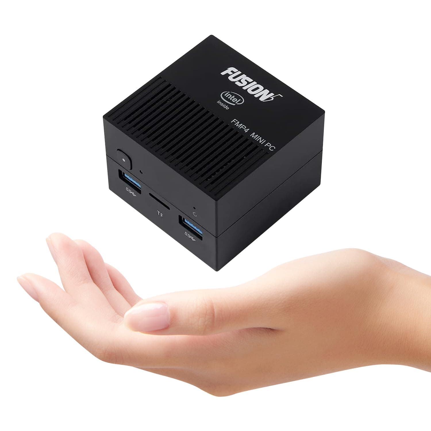 Fusion5 FMP4 Mini PC Windows 11 Home Mini Computer, 128GB Storage and 8GB RAM - Small & Portable Desktop Computer with Dual Band WiFi, Bluetooth, HDMI, USB 3.0, Micro SD Card Slot