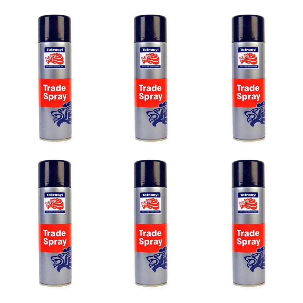 ATS015 Trade Spray Paint Gloss Black 500ml x 6