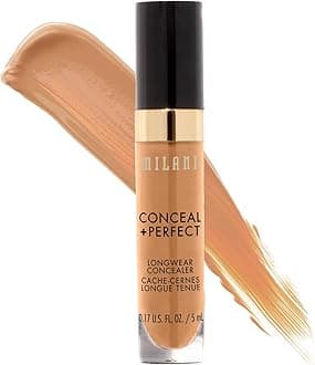 Milani Conceal + Perfect Longwear Concealer - Warm Beige (5ml) Vegan, Cruelty-Free Liquid Concealer - Cover Dark Circles, Blemishes & Skin Imperfections for Long-Lasting Wear