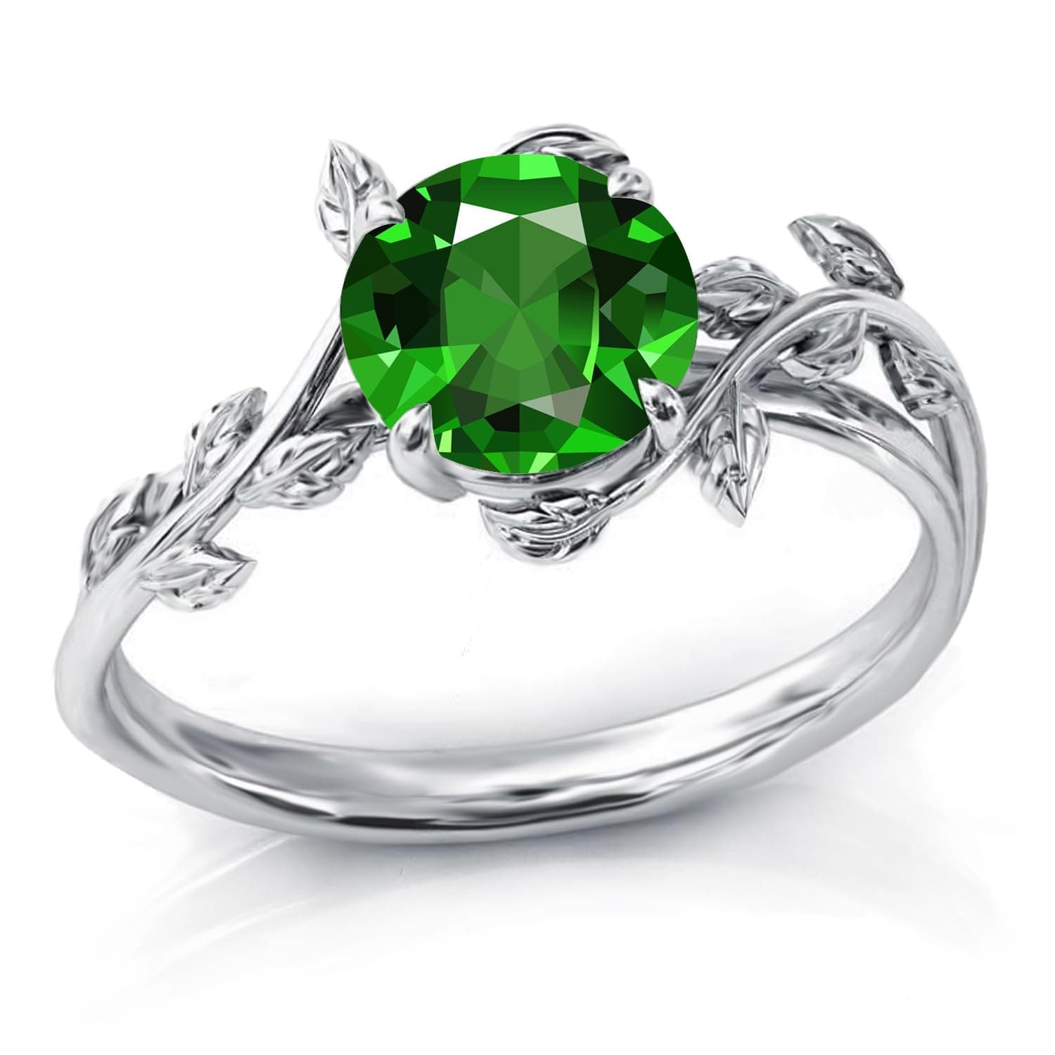 925 Sterling Silver Birthstone / Moss Agate / Opal Ring for Women, Christmas Rings, Engagement Ring, Wedding Ring for Mother Women