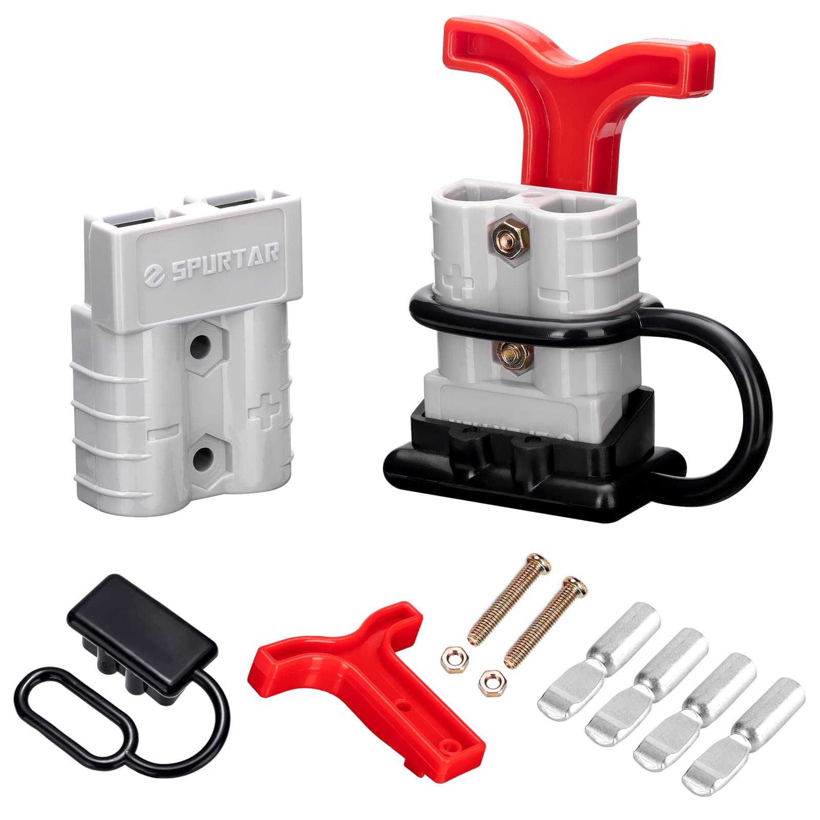 50A 6-12 AWG Battery Quick Connect/Disconnect(2 Pack) Wire Harness Plug