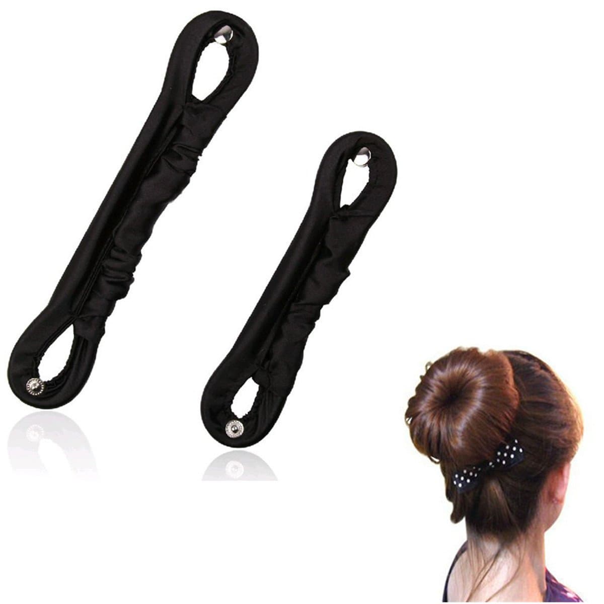 ThunderStar Lady Magic Silk Wire Hair Donut Bun Maker Former Shaper Styling Roll Updo Styler Clip Twist Tool Curler L+S