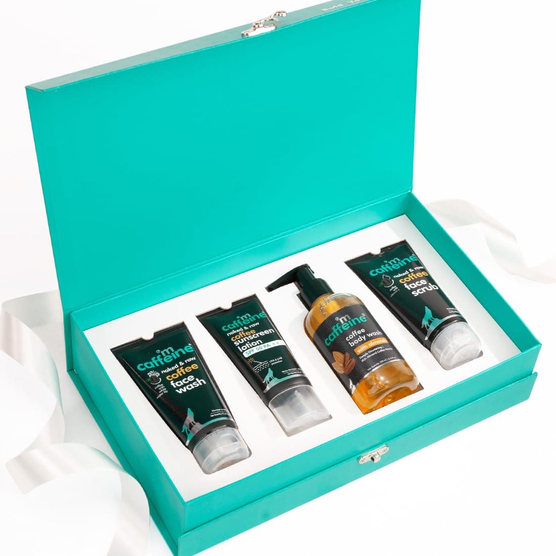 mCaffeine Gift Kit with Pure Coffee Skincare | Gift Set with Face Wash, Face ...