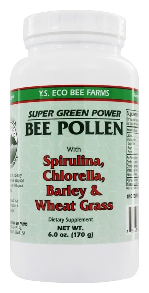 YS BEE FARMS Bee Pollen with Greens, 6 OZ
