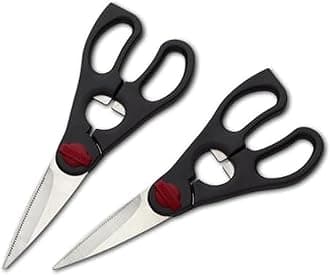 Farberware 2-Piece Stainless Steel Utility Shears, Black