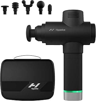 HypericeHypervolt 2 Pro - Featuring Quiet Glide Technology Handheld Percussion Massage Gun | 5 Speeds, Interchangeable Heads Helps Relieve Sore Muscles and Stiffness, Black, 1.0 count