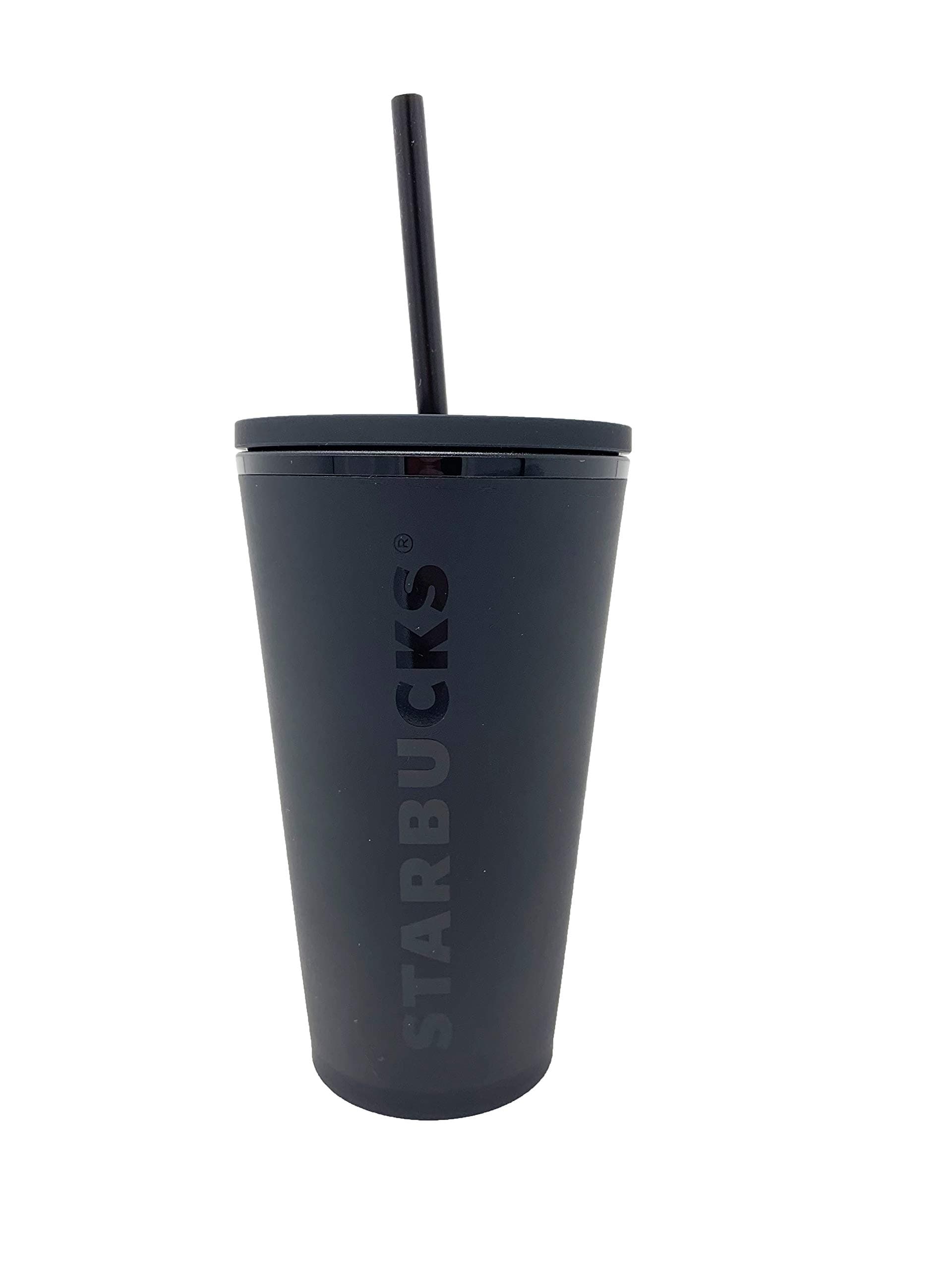 Starbucks Matte Black Acrylic Cold Cup With Straw, 16 Fl Oz