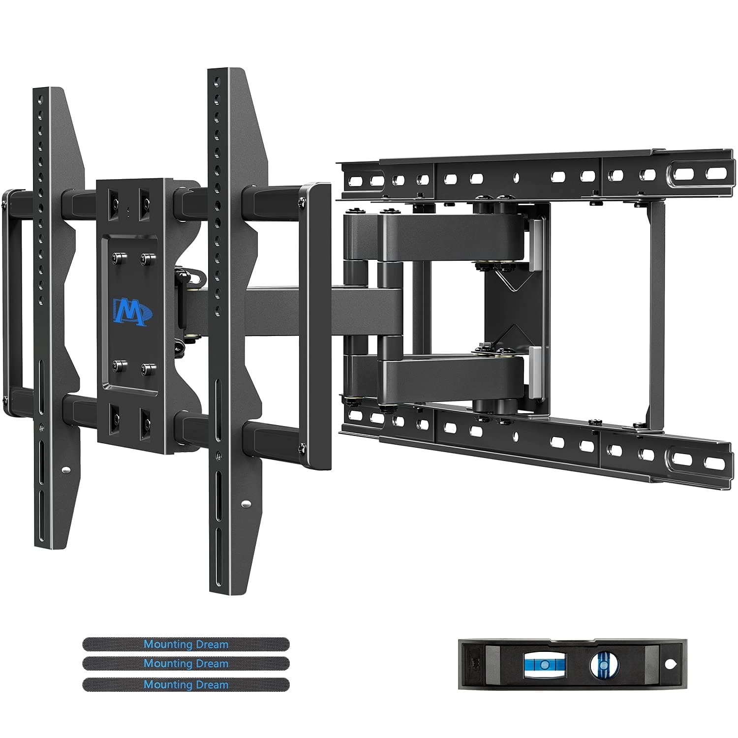Mounting Dream TV Wall Mounts TV Bracket for Most 42-84 Inch TVs, UL Listed Premium TV Mount Full Motion with Articulating Arms, Max VESA 600x400mm and 100LBS, Fits 16", 18", 24" Studs, MD2296-24K