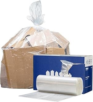 Plasticplace 20-30 Gallon 0.9 Mil │Extra Clear Recycling Bags │ 30" x 36" (200 Count), 30'' x 36''