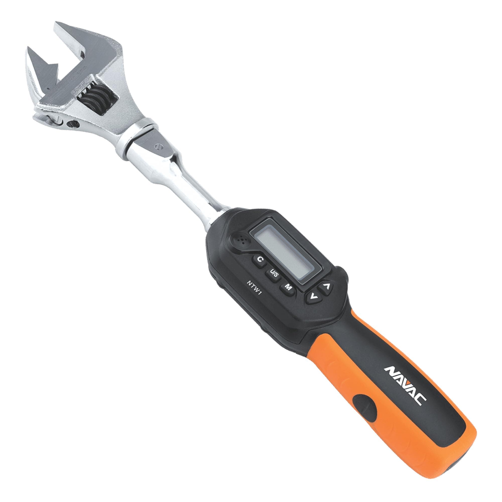 NAVAC NTW1 Digital Torque Wrench, Adjustable Jaw, Digital Readout