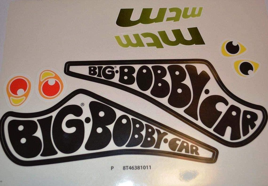 BIG Bobby Car Stickers Decal Set Classic Racer