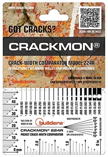 CRACKMON® 224R Crack-Width Comparator Gauge | ACI 224R-01 Compliant (50-Pack)