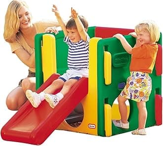 little tikesJunior Activity Gym. Climb, Crawl, & Slide, Durable Garden Toy for Kids Indoor or Outdoor Activity. Stable, Kid-Safe Playset, For Kids Aged 18 Months +