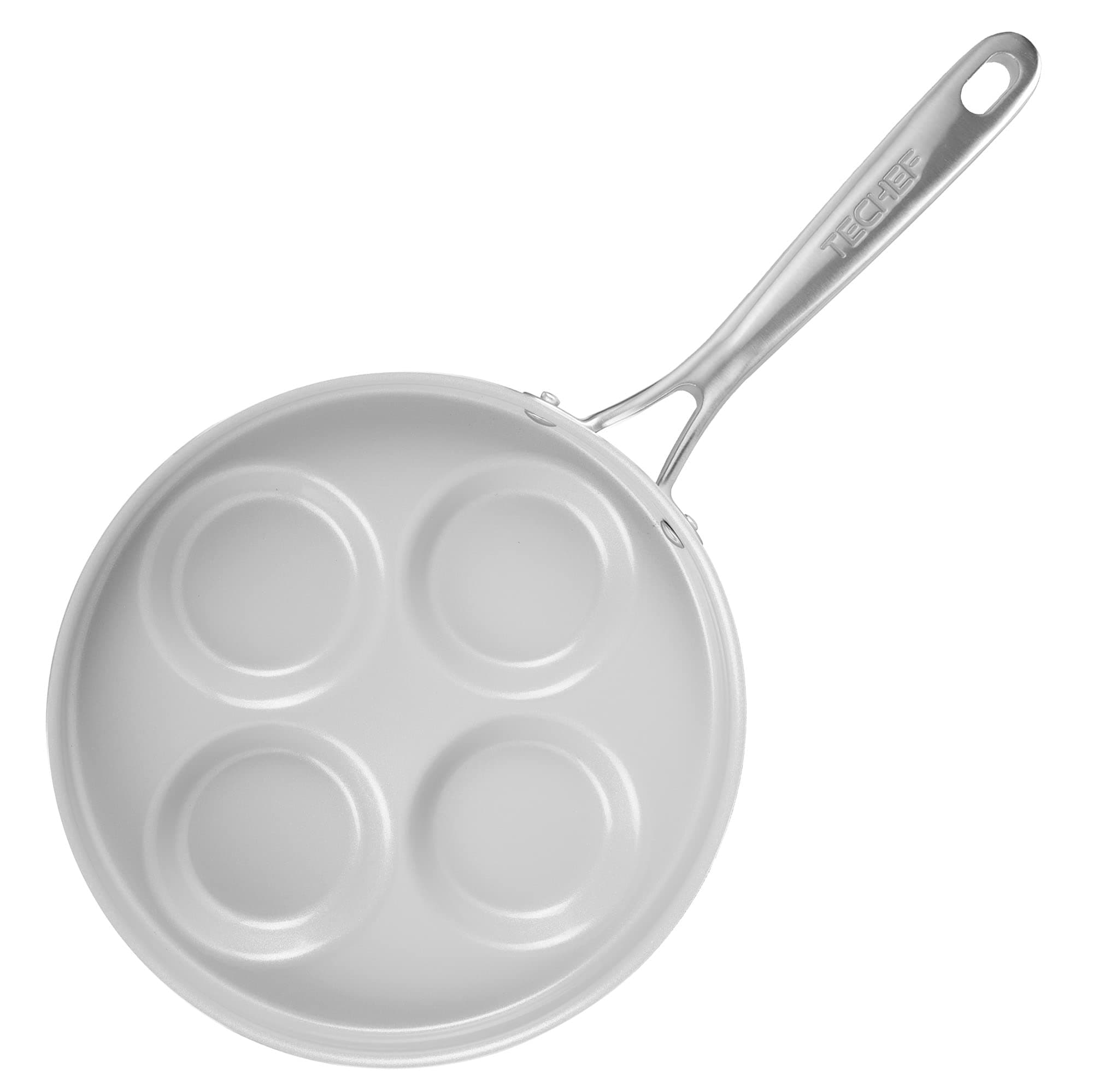 TECHEF - CeraTerra Ceramic Nonstick 4-Cup Egg Frying Pan (PFAS, PTFE, and PFOA Free), Made in Korea, (Egg Pan)