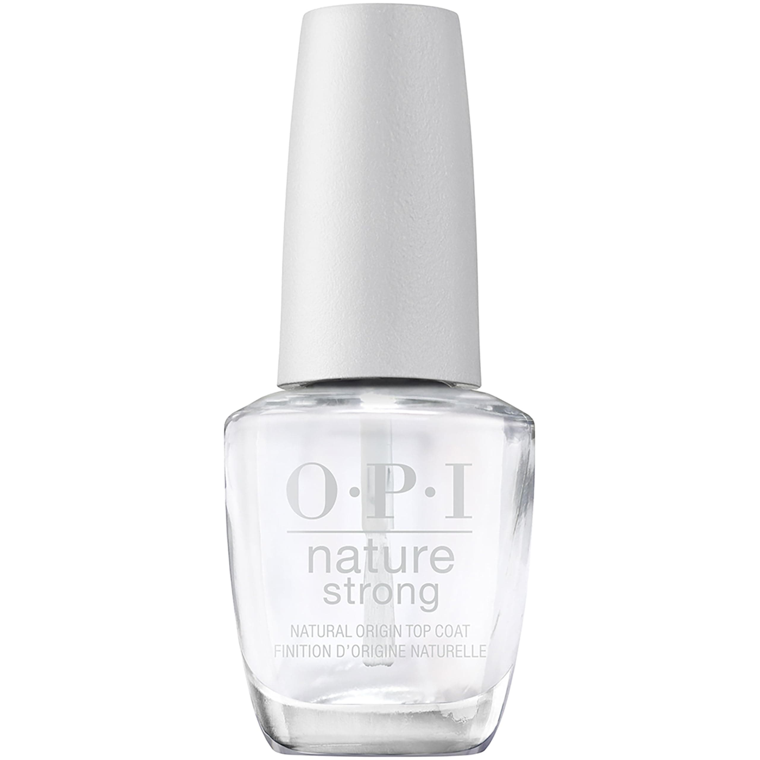 Nature Strong Natural Origin Top Coat | 15 ml | Transparent Nail Paint with High Gloss Finish | Clear Top Coat Nail Polish | Long Lasting, Protects Against Chipping of Nail Lacquer
