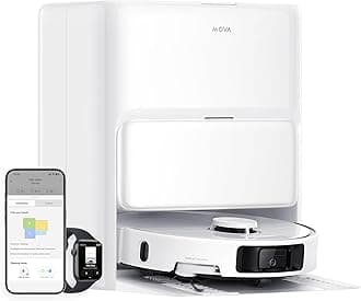 Mova P50 Ultra Robotic Vacuum Cleaner - Fully Automatic, Extendable Mop and Side Brush, 19,000Pa Suction, 75℃ Hot Water Mop with Automatic Cleaning and Drying, Automatic Dust Collection