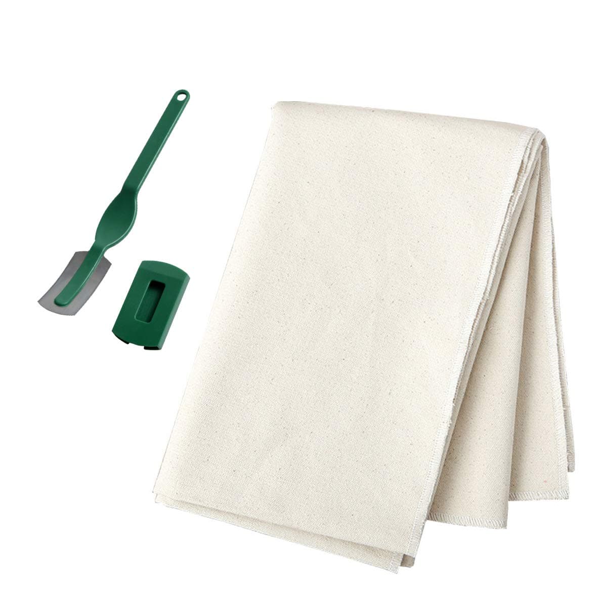 Bakers Couche Proofing Cloth with Bread Lame for baking French Baguette loaves, Artisan loaf 23.6"x59"