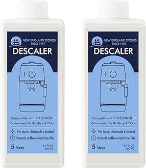 10 Uses DeLonghi Compatible Descaling Solution, Specially Designed to Clean Delonghi Coffee Machines and Maker - 33.8oz Espresso Coffee Maker Cleaner, Coffee Pot Cleaning Limescale Remover