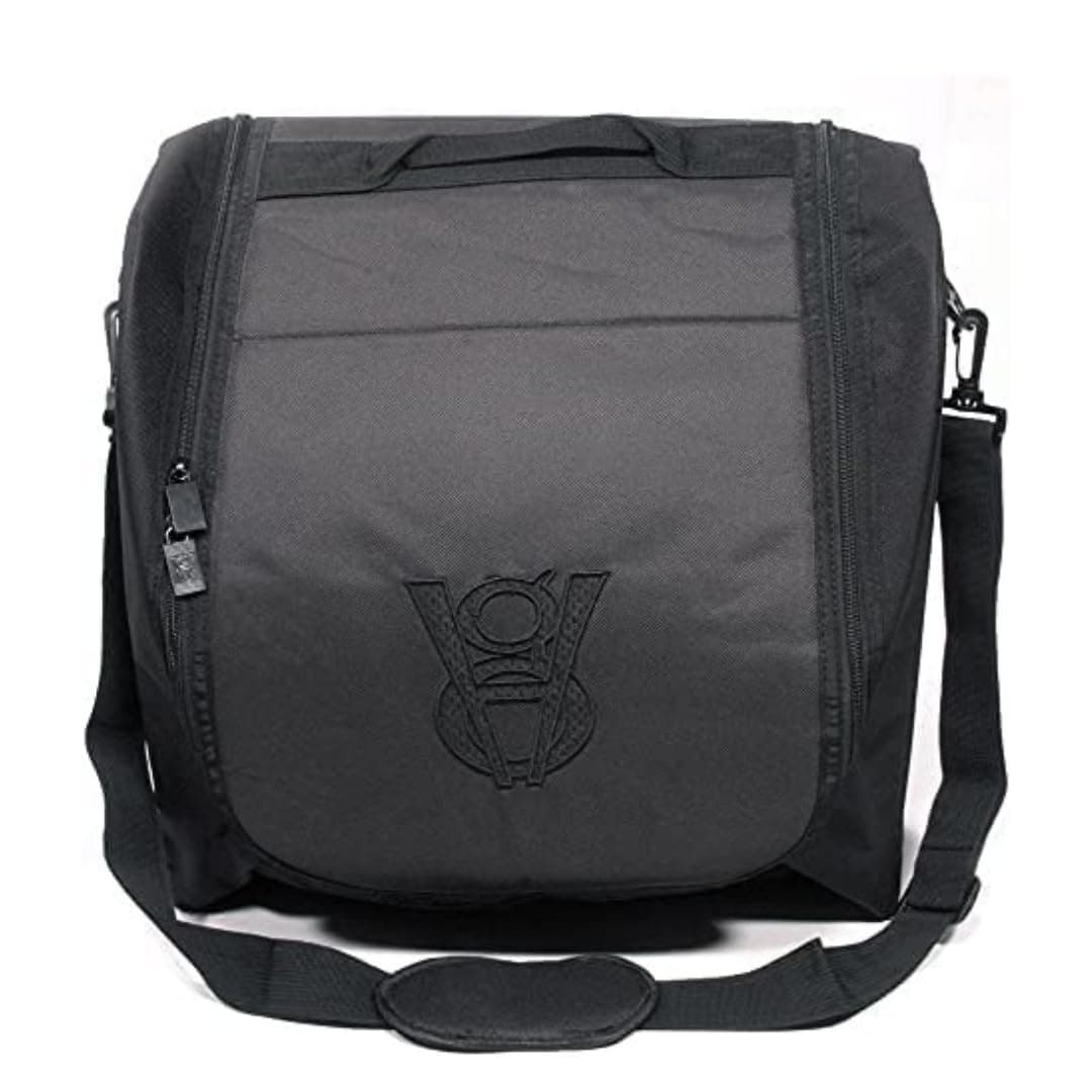 Authentic Cap Carrier Case for 24 Caps - Water Resistance Quality Polyester Cap Storage Bag with Double Compartment - Black