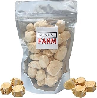 Freeze-Dried Candy Salt Water Taffy 2 oz - Cut To Bite Sized Pieces - Ships In Box - Deliciously Crunchy, Intense Flavor, Lightweight Snack (Butterscotch)