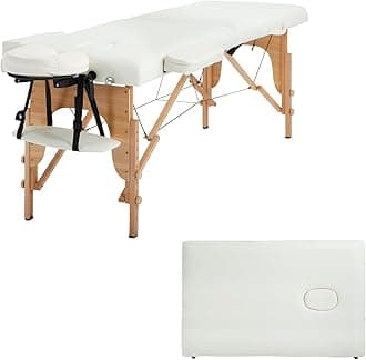 BestMassage Massage Bed Portable Massage Table 21 in Wide Lash Bed Height Adjustable 2 Folding with Non-Woven Bag for Spa Footmassage Facial CareSpa Tattoo
