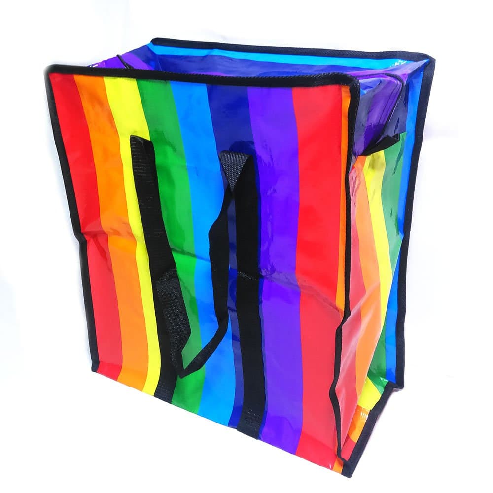 ิฺฺBig size multi-purpose tote bag size 28"x37"x16" Rainbow color