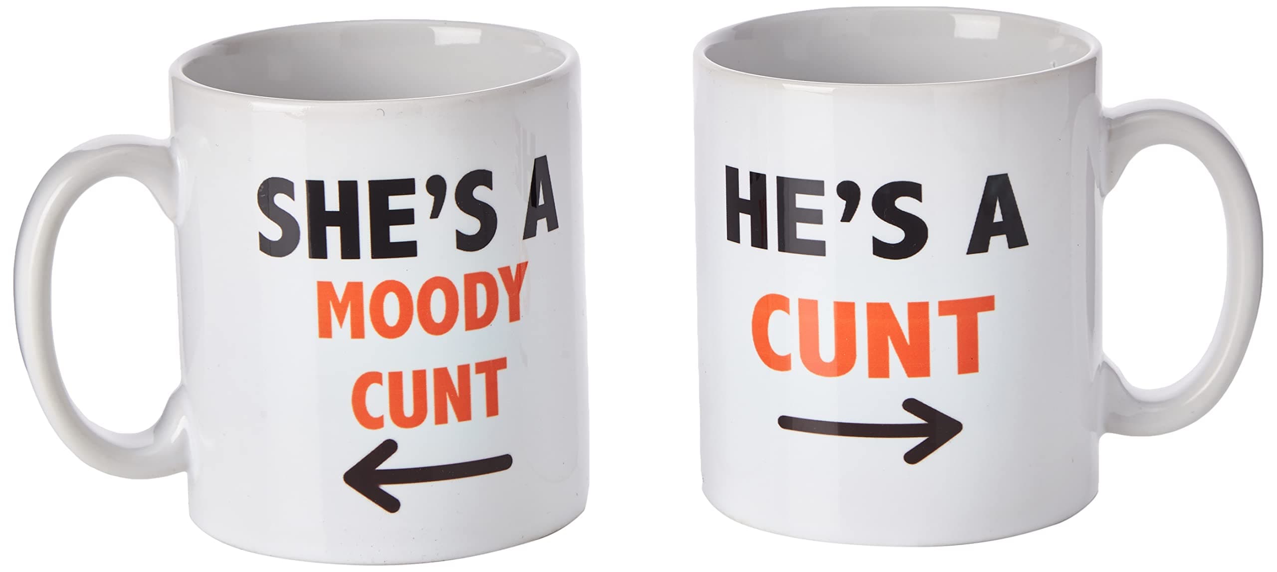His and Hers Couples Mug Set Funny Joke Gifts Present Anniversary Birthday Christmas Wedding Coffee Mugs Cunt Mugs Boyfriend Joke WSDMUG1331