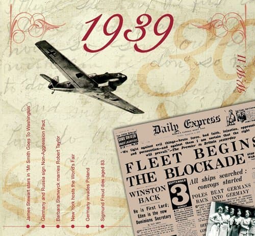 1939 The Classic Years 20 Track CD Greetings Card