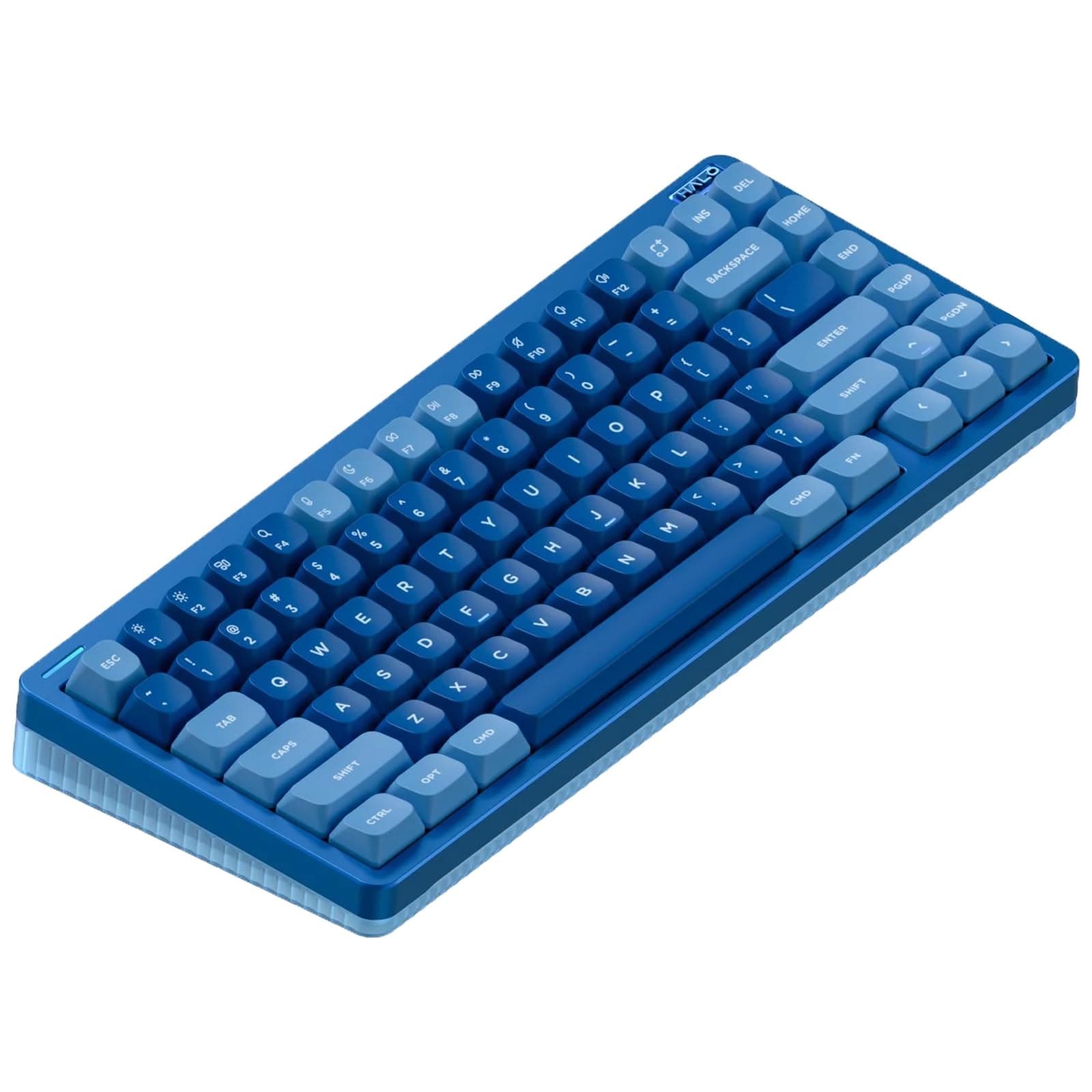 Halo75 V2 Mechanical Gaming Keyboard, 75% Wireless Hot Swappable Bluetooth, 83 Keys, RGB Backlit, Support Bluetooth/2.4GHz/USB-C - (Blue, Mint (37gf))